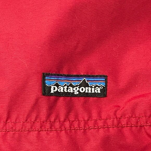 Vintage 90s Patagonia Red Fleece-Lined Bomber Jacket L Made‎ in USA Synchilla - Picture 8 of 14